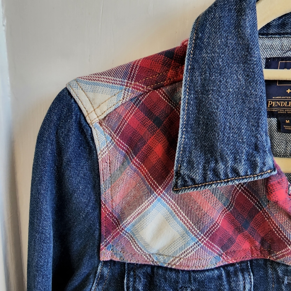 Gap + Pendleton Collaboration Jean Jacket, Size M - image 6